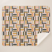 Couverture Sherpa Motif géométrique de forme (Devant (Horizontal))