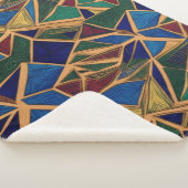 Couverture Sherpa Motif géométrique moderne (3/4)