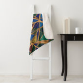 Couverture Sherpa Motif géométrique moderne (En situation)