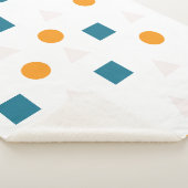 Couverture Sherpa Motif géométrique Sherpa Blanket - Confortable et  (3/4)