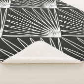 Couverture Sherpa Motif géométrique transparent (3/4)