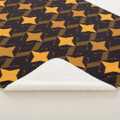 Couverture Sherpa Motif géométrique transparent. Surface de style mi (3/4)