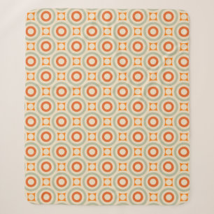 Couverture Sherpa Motif géométrique vintage de cercle