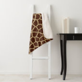 Couverture Sherpa Motif Giraffe (En situation)