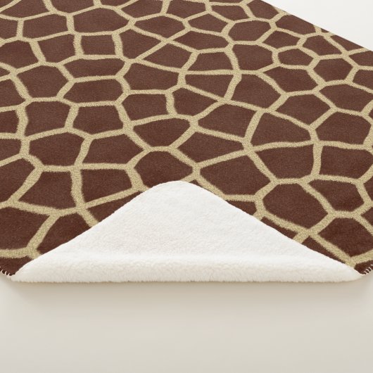 Couverture Sherpa Motif Giraffe (3/4)