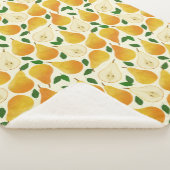 Couverture Sherpa Motif Golden Pears (3/4)