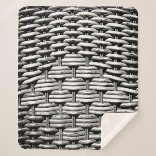 Couverture Sherpa Motif gris Abstrait et élégant (Devant)