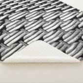 Couverture Sherpa Motif gris Abstrait et élégant (3/4)