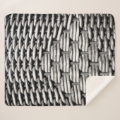 Couverture Sherpa Motif gris Abstrait et élégant (Devant (Horizontal))