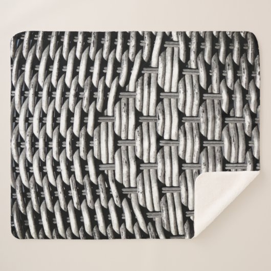 Couverture Sherpa Motif gris Abstrait et élégant (Devant (Horizontal))