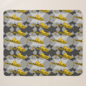 Couverture Sherpa Motif gris saxophone (Devant (Horizontal))
