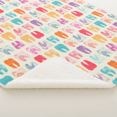 Couverture Sherpa Motif grunge de dent (3/4)