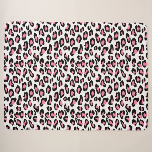 Couverture Sherpa Motif guépard (Devant (Horizontal))