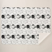 Couverture Sherpa Motif Hamster Butts (Devant (Horizontal))