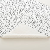 Couverture Sherpa Motif heureux de dents (3/4)