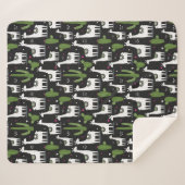 Couverture Sherpa Motif heureux de lama (Devant (Horizontal))