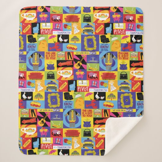 Couverture Sherpa Motif Iconic FRIENDS™ (Devant)