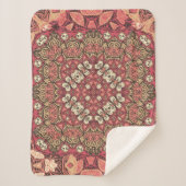Couverture Sherpa Motif indien abstrait médaillon. Boho et gypsy  (Devant)