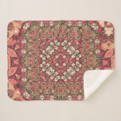 Couverture Sherpa Motif indien abstrait médaillon. Boho et gypsy  (Devant (Horizontal))