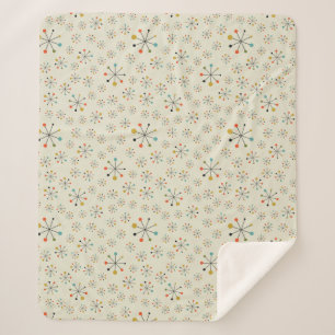 Couverture Sherpa Motif inspiré atomique de la moitié du siècle