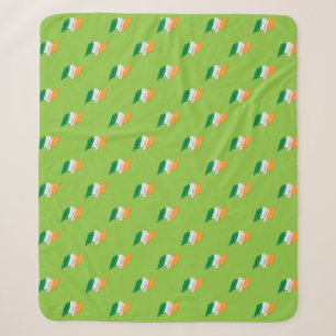 Couverture Sherpa Motif irlandais de drapeau