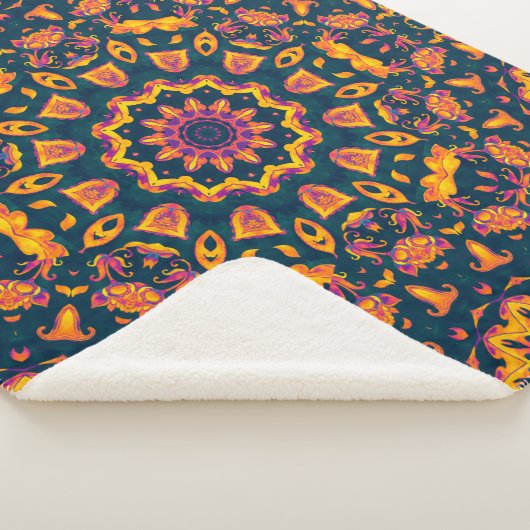 Couverture Sherpa motif islamique Abstrait, de style arabe. Inséable (3/4)