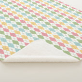 Couverture Sherpa Motif Jacquard Pastel (3/4)