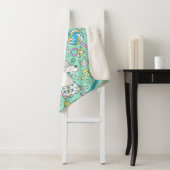 Couverture Sherpa motif lama 2 (En situation)