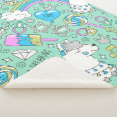 Couverture Sherpa motif lama 2 (3/4)