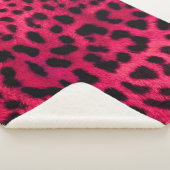 Couverture Sherpa Motif léopard (3/4)