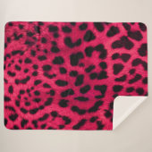 Couverture Sherpa Motif léopard (Devant (Horizontal))