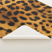 Couverture Sherpa Motif léopard (3/4)