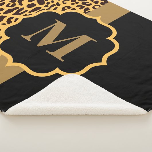 Couverture Sherpa Motif léopard (3/4)