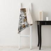 Couverture Sherpa Motif Leopard & Peonies (En situation)