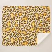 Couverture Sherpa Motif léopard sans eau (Devant (Horizontal))