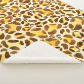Couverture Sherpa Motif léopard sans eau (3/4)