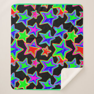 Couverture Sherpa Motif lumineux Neon Starlight
