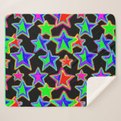 Couverture Sherpa Motif lumineux Neon Starlight (Devant (Horizontal))