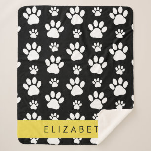 Couverture Sherpa Motif mâle, Patrouilles de chien, Noir et Blanc, V