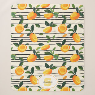 Couverture Sherpa Motif Mango Aquarelle avec Feuilles verts