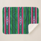 Couverture Sherpa Motif mexicain Sarape (Devant (Horizontal))