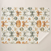 Couverture Sherpa Motif mignon de la bow automate (Devant (Horizontal))