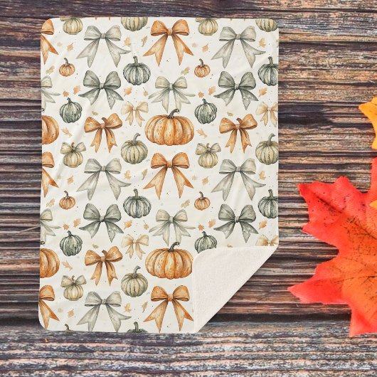 Couverture Sherpa Motif mignon de la bow automate