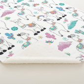 Couverture Sherpa Motif mignon de lama de bande dessinée (3/4)