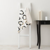 Couverture Sherpa Motif mignon de pingouins (En situation)