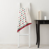 Couverture Sherpa Motif moderne coloré d'arbre de Noël (En situation)