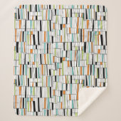 Couverture Sherpa Motif moderne du milieu du siècle (Devant)