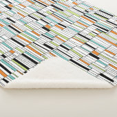 Couverture Sherpa Motif moderne du milieu du siècle (3/4)