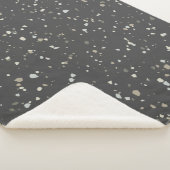 Couverture Sherpa Motif moderne Grey Terrazzo (3/4)