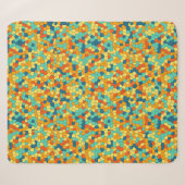 Couverture Sherpa Motif mosaïque vibrant (Devant (Horizontal))